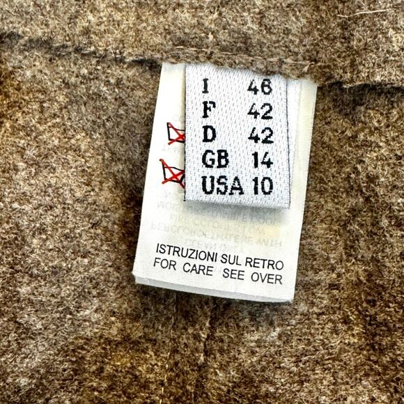 Philosophy by Alberta Ferreti Brown Wool Skirt. - Picture 5 of 8